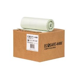 Compostable Can Liner, 35"x50", 15/Pack, 6/Case